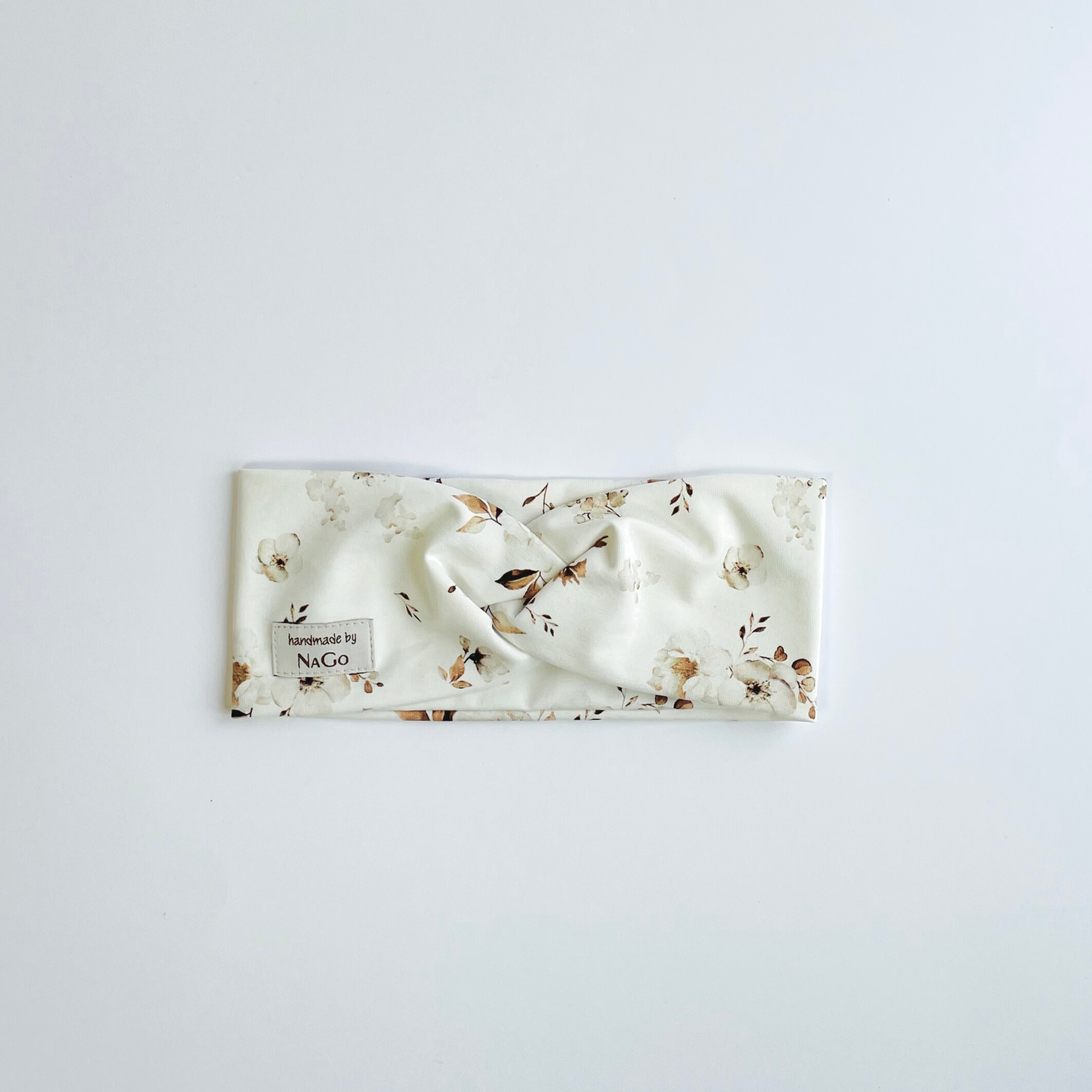 Stirnband aus Jersey mit Jasminblüten