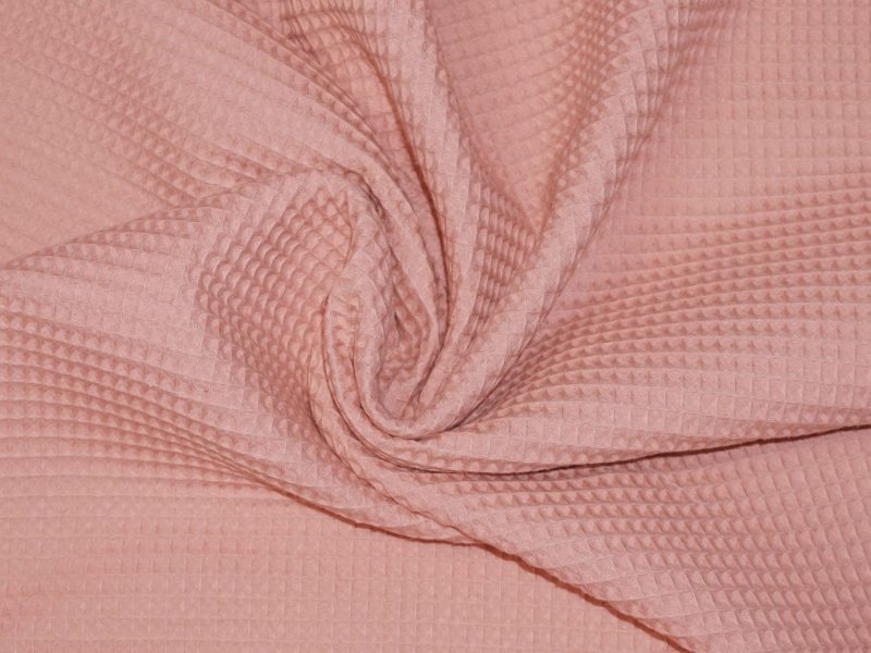 Waffelpiqué lachsrosa