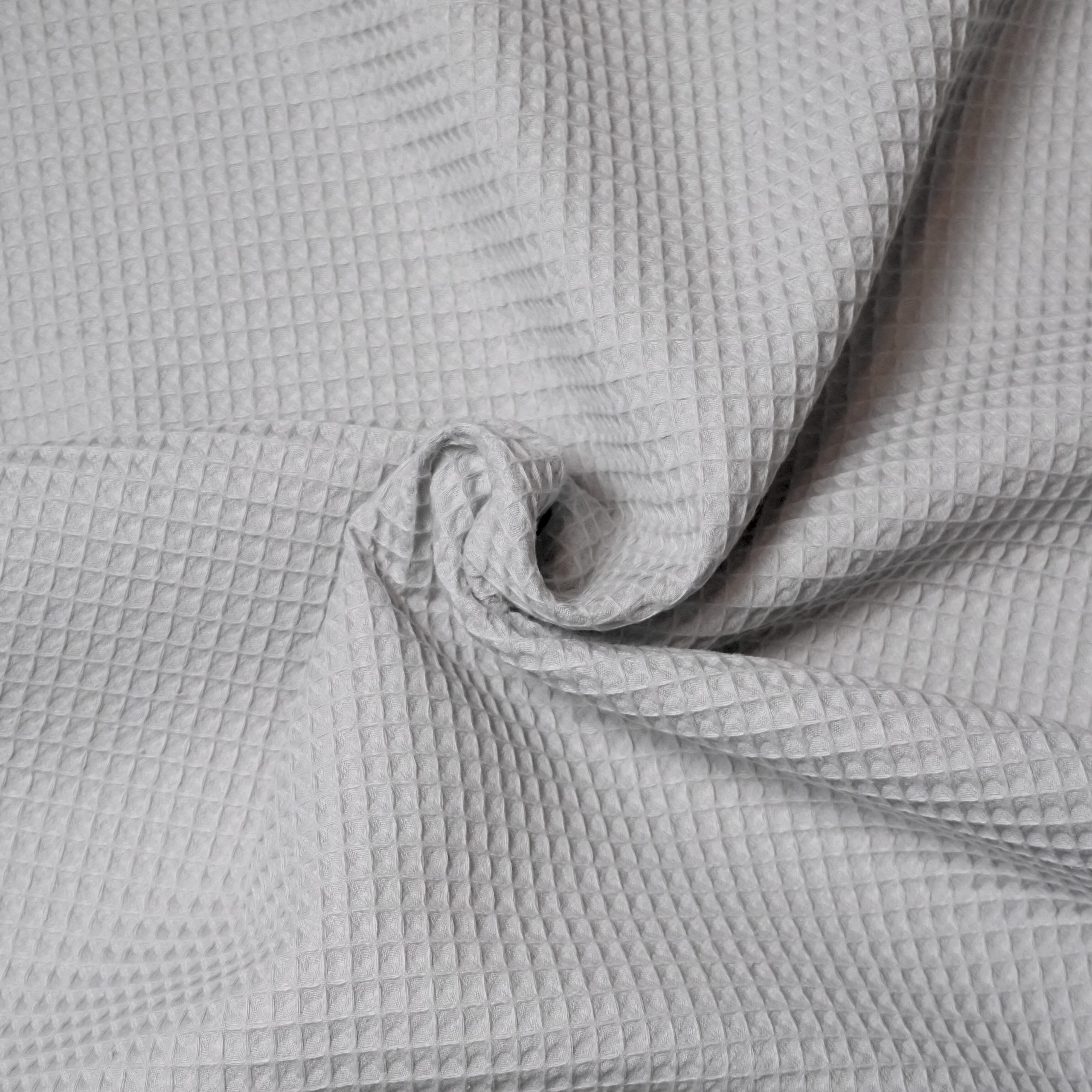 Waffelpiqué hellgrau