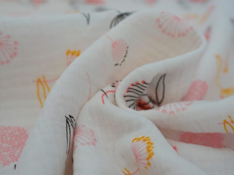 Musselin Pusteblume rosa