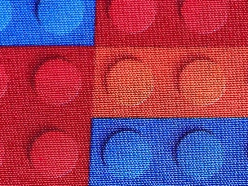 Baumwolle LEGO Bausteine