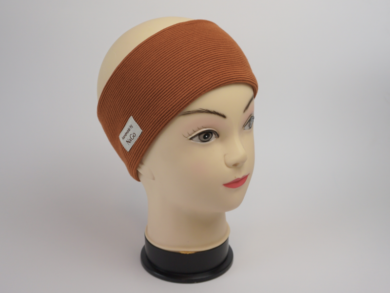 Stirnband / Haarband Ottoman Jersey orangebraun 54 KU