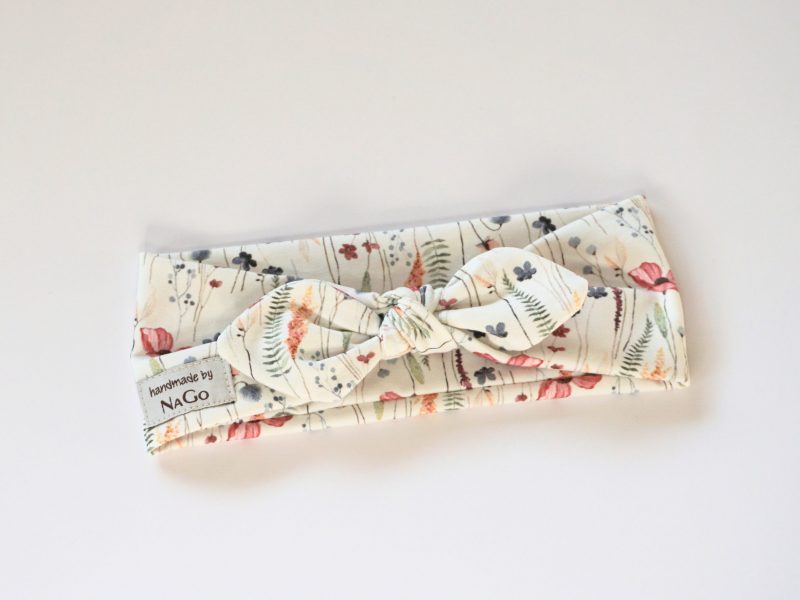 Stirnband / Haarband mit Schleife