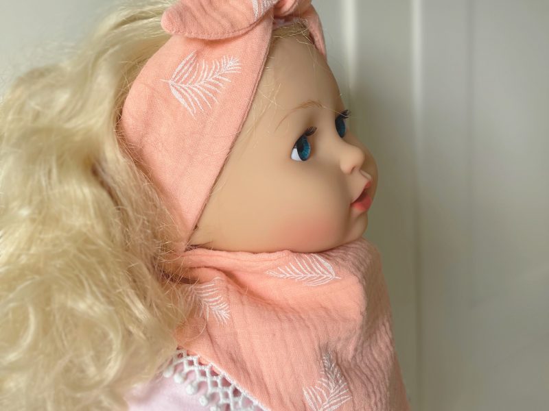 Zauberhaftes Set: Stirnband zum Binden & Halstuch aus Musselin